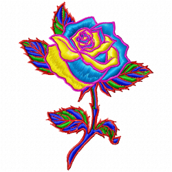 Flowers And Tree Embroidery Design 4